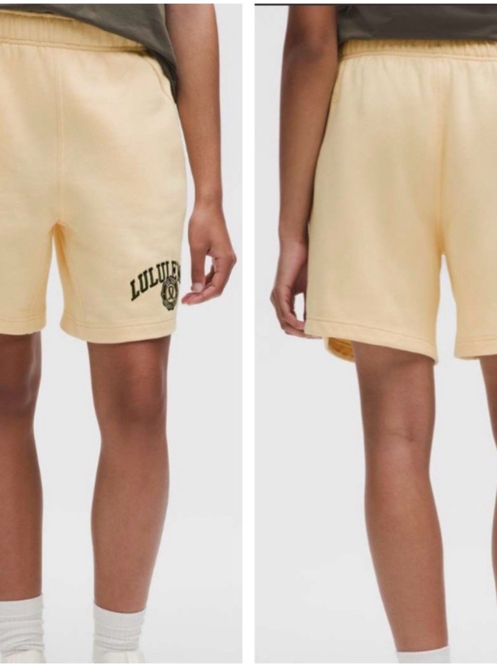 Lululemon Scuba Mid-Rise Oversized Short 7" *Graphic
Butter Cream size XXS